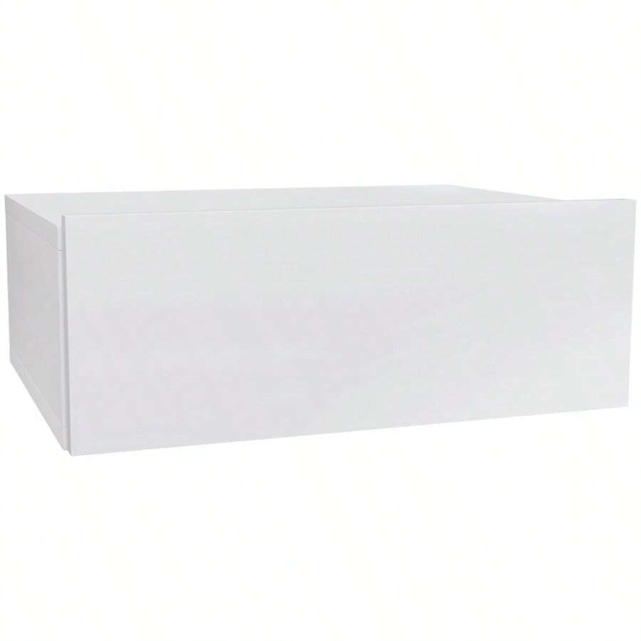 Floating Bedside Table Wall-Mounted Nightstand With Storage Drawer Small Side End Table For Bedroom White - White - View 1