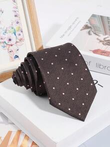1pc Men's Fashion Versatile Small Polka Dot Pattern Necktie, Suitable For Business, Commute, Banquet And Daily Wear - Multicolor - View 9