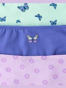 The Children's PLACE Girls Butterfly Bikini Underwear 7-Pack - GLADE GREEN - View 2