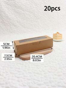 5pcs/10pcs Rectangular Window Macaron Boxes, Bread Boxes, Dessert Boxes, Donut Boxes, Chocolate Boxes, Candy Packaging Boxes, Pastry Gift Boxes For Festivals And Parties - View 16