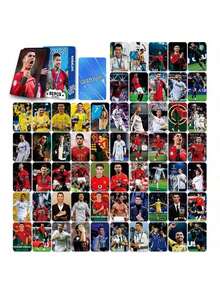 92张足球明星卡，收藏卡，足球明星周边产品，LOMO小卡92张（60张卡片+32张贴纸） - 彩色 - 查看 9