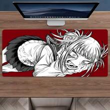 Tấm lót chuột chơi game hình cô gái anime cỡ lớn, thảm bảo vệ bàn làm việc thẩm mỹ, tấm lót chuột bằng cao su có thể giặt được, chống trượt, nhiều kích cỡ, phù hợp cho gia đình và văn phòng, món quà tuyệt vời cho gia đình và bạn bè. - Xem 7