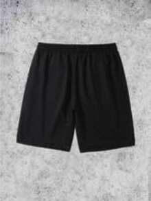 Y2K Retro Men's Two Piece Outfit, Classic VonDutch Style Logo Print Casual T Shirt And Shorts Set.Graphic T Shirt.Mens Clothes.Shorts.Men 2 Piece Set.Cotton Graphic Tees.Graphic Tees.Summer Clothes - 黑色 - 查看 4