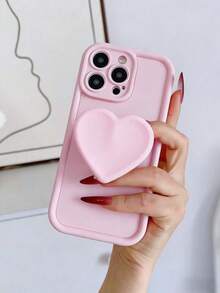 2026年最新热销爱心造型手机壳，DIY握持，军规级防震保护硅胶壳，适用于三星Galaxy S25、S24、S24 Plus/S24+、S24 Ultra、S24 FE、S20、S21、S22、S23以及11/11 Pro/11 Pro Max、12/12 Pro/12 Pro Max、13/13 Pro/13 Pro Max、14/14 Pro/14 Pro Max、15/15 Pro/15 Pro Max、16/16 Pro/16 Pro Max、17/17 Pro/17 Pro Max - 粉色 - 查看 7
