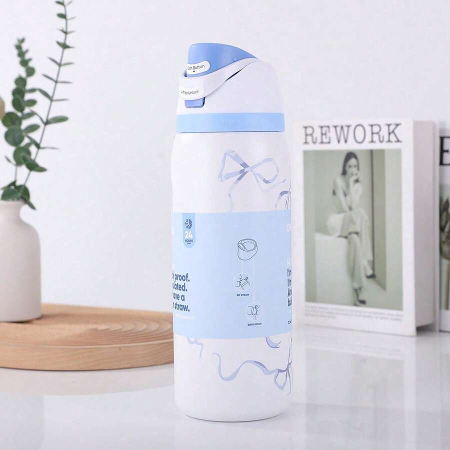 32oz Bestselling Stainless Steel Insulated Tumbler, Large Capacity Portable Handheld Sports Water Bottle, Multiple Colors Available - Multicolor - View 1