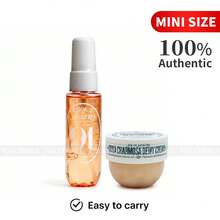 Sol de Janeiro Sol Fragrances Cheirosa 91 Perfume Mist 1fl.Oz(30ml) And Rosa Charmosa Dewy Cream (25ml)0.84fl.Oz With Rosewater + Crystal Peptides Mini Travel Size - 91#Rosa Charmosa - 查看 2