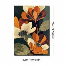 1 Tranh canvas phong cách Boho giữa thế kỷ, có khung/không khung, họa tiết hoa lá trừu tượng, tông màu đất, tranh treo tường tối giản, trang trí retro cho ký túc xá, phòng khách, phòng ngủ, trang trí nhà hiện đại. - A - Xem 8