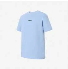 Adidas 男士透气圆领短袖T恤 - 藍色 - 查看 1