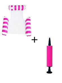 1/2Pcs Swimming Pool Loungers, Inflatable Float Beds, Foldable Striped Swimming Floats, Pool Parties, Beach Accessories - 1 Item - View 15