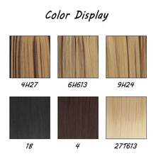 Women's Long Straight Clip-In Hair Extensions - Adds Volume & Length, Soft Shiny Synthetic Fiber, Easy-To-Wear Secure Clips, Perfect For Daily Fashion, Party & Styling - Multicolor - View 2