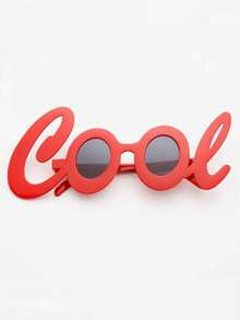 1副节日派对服装眼镜，红色酷炫生日趣味眼镜，庆祝嘉年华拍照道具派对用品 - 多色 - 查看 7