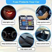 CKGO 10pcs ATOF Series 30A Standard Blade Fuses, 30A Automotive Fuses Suitable For Cars & Trucks - Medium - View 3