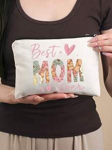 Personalized Canvas Cosmetic Bag, Mother's Day Gift, Suitable For Wedding Season And Other Holidays, Beauty And Health, Perfect Wedding Gift - Multicolor - View 6