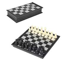 1 Set Magnetic Chess Set, Luxury Gold & Silver Foldable Chessboard, Portable Travel Chess Game, Giant Chess Dominoes, Transparent Chess Pieces, Chess Strategy Game, Suitable For Adults & Kids, Indoor/Outdoor Party Gift - Multicolor - View 9