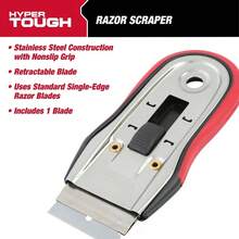 Retractable  Blade Scraper With Soft Grip Handle 4.5 Inch Window Wall Paint Removal Tool - 1 - View 4