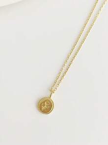 1件S925纯银浪漫玫瑰花吊坠项链，法式优雅宫廷风格，艺术清新锁骨链，百搭女士饰品，适合派对、休闲、节日等场合。 - 花朵 - 查看 5