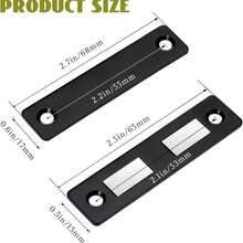 4pcs Powerful Magnetic Door Closers, Ultra-Thin Magnetic Cabinet Latch, Magnetic Catch Suitable For Kitchen, Wardrobe, Drawer - CC - View 5