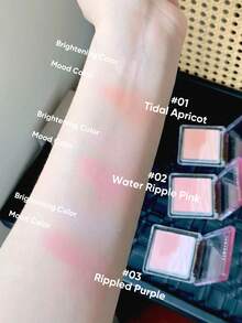 JUDYDOLL 水润缎光腮红，双色透明透亮腮红，打造日常健康光泽和透亮肤色 - #01 Tidal Apricot - 查看 5