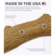 Pupstages Dogwood Dog Chew Toy Real-Wood Blend Natural Flavor And Texture Moderate Chewers Large 8" - Gói lớn gồm 1 sản phẩm - Xem 3