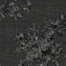 Black Embossed Wallpaper Peel And Stick Black Textured Wallpaper For Bedroom 17.7x120 Inch Embossed Vinyl Removable Dark Contact Paper For Cabinets And Drawers Textured Wall Paper Floral - 17.7英寸 x 120英寸 - 查看 6
