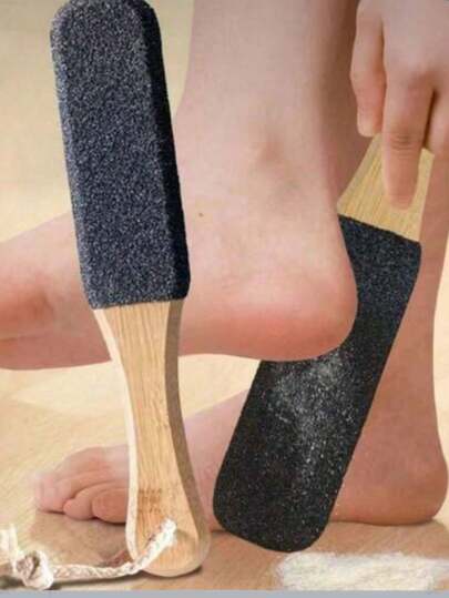 1pc,Professional Pedicure Nail File Tools, Foot Cleaners, Foot Stone File For Removing Dead Skin, Cracks And Heel Areas, Wooden Foot File, Callus Remover, Foot Scrubber, Pedicure Tools, Pedicure Supplies, For Removing Dead Skin And Calluses, Foot Care, Nail File Massage, Suitable For Both Men And Women.