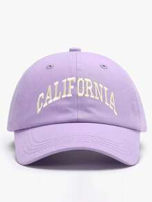 1pc Adjustable Unisex CALIFORNIA Embroidered Casual Baseball Cap, Polyester, Versatile For Leisure, Sports, Travel - Burnt Orange - View 14