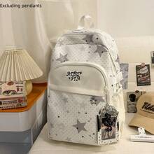 Mochila casual transparente con estilo anime, mochila ligera para estudiantes de secundaria - A - Ver 15