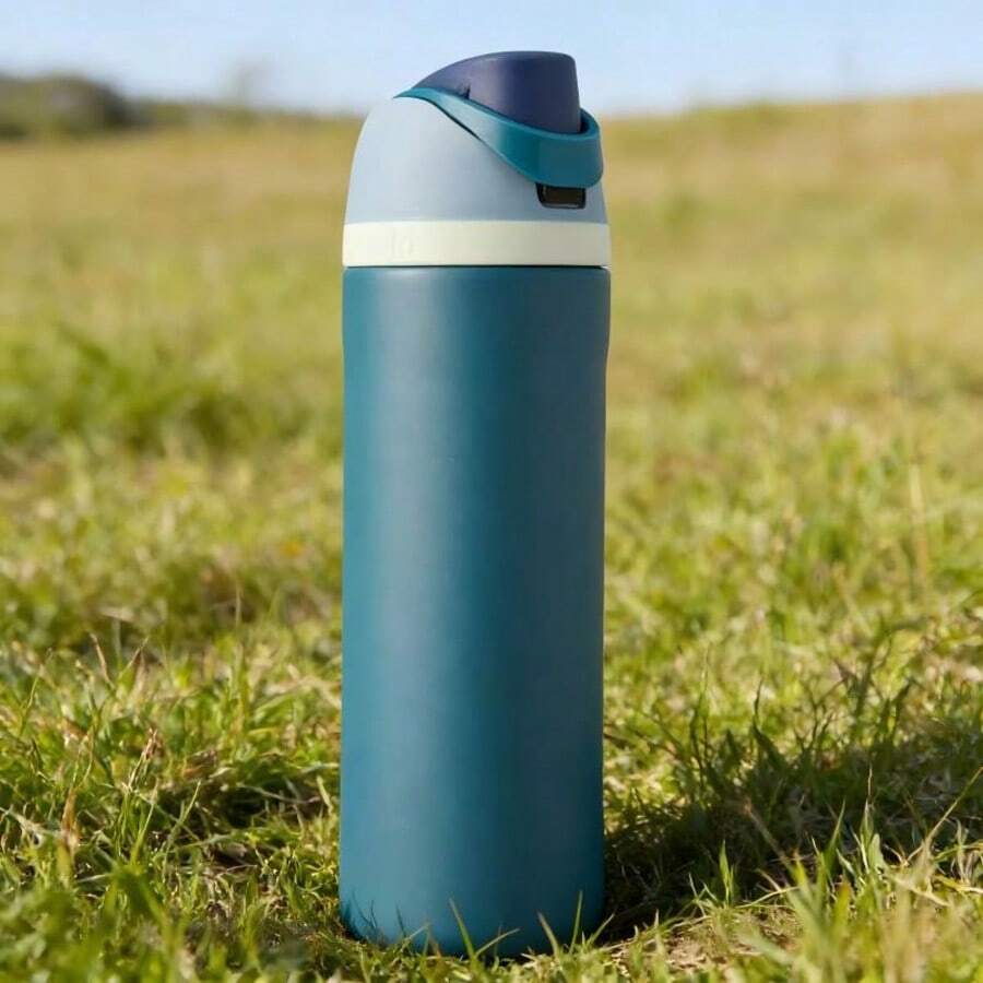 16/24oz Stainless Steel Tumbler, Insulated Coffee Tumbler With Straw And Leak-Proof Lid, Cold Water Tumbler For Outdoor Sports, Home, Office, Gym,Perfect Christmas Gift - Màu xanh lam - Xem 1