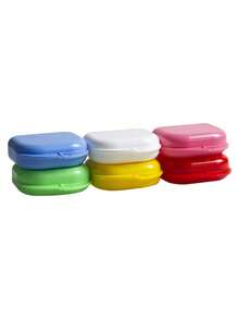 4pcs/1pc Portable Denture Storage Box, Invisible Braces Case, Multi-Function Storage Box - Compact Oral Care Container, Moisture-Proof, Odor-Resistant, Durable Design To Protect Orthodontic Appliances - Multicolor - View 7