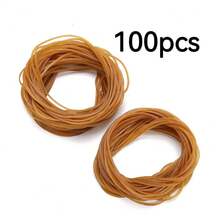 30/50/100pcs Durable Rubber Bands, High Elasticity Yellow Rubber Bands, Industrial Rubber Rings, Diameter 7.5cm/2.94inch, Thickness 1.4MM/0.0221inch - Round - View 8