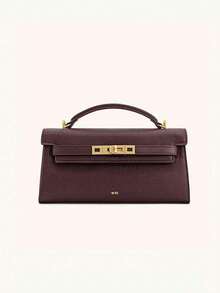 New Crocodile Embossed Handbag, Luxury Inspired Top Handle Bag With Gold-Tone Hardware, Versatile PU Leather Wallet For Women's Daily And Formal Occasions - Multicolor - View 6