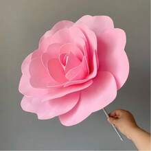 Artificial Rose PE Flower Foam Flower Large Simulated Flower Head European Wedding Flower Wall Wedding Window Background Layout - Multicolor - View 10