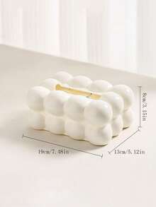 1个云朵造型塑料纸巾盒,方形桌面纸巾架,棉花糖造型纸巾盒,装饰性塑料桌面收纳盒,适用于客厅、厨房、浴室、卧室和餐桌装饰,粉色蝴蝶结点缀,家居用品,厨房用品,浴室用品,卧室用品,餐厅用品,家居装饰,送她的礼物,送他的礼物,送朋友的礼物 - 彩色 - 查看 12