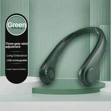 Nuevo Ventilador de Cuello Portátil Sin Aspas 2026, Larga Duración, 3 Velocidades, Recargable, Ideal para Deporte y Verano - Rosa - Ver 11