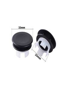 Universal Bathroom Sink Overflow Hole Cover, Round Anti-Leak Anti-Clogging Sink Overflow Hole Decorative Cover - Silver - View 22