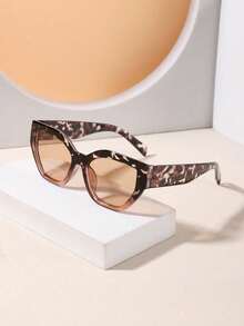 1副女士猫眼框复古休闲时尚眼镜，适合派对佩戴 - 彩色 - 查看 2