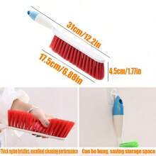 2pcs Large Duster Brush, Multi-Functional Carpet & Rug Cleaning Brush, Clothes & Bedding Brush, Sofa Crevice Cleaning Brush, Long Handle Hard Bristle Duster Brush, Bedroom Cleaning Tool, Static Removal Brush, Bed Cleaning Brush, Non-Shedding, Essential For Holiday & Daily Life - Multicolor - View 11