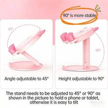 1 pieza Nuevo soporte plegable y multifuncional ajustable para teléfono/tableta con diseño de persona encorvada, accesorio de dibujos animados lindo - Multicolor - Ver 5