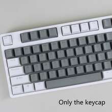 Keycaps Profil OEM Bahan PBT, Warna Campuran Abu-abu Merah Hitam Putih, Cocok untuk Sebagian Besar Keyboard Mekanik dengan Spacebar & Cross Switch 6.25U (Cherry MX Switch), Kompatibel dengan Keyboard Mekanik 61/87/104 Tombol - View 10