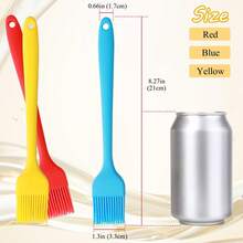 Heat-Resistant Silicone Oil Brush For Cooking, Baking, Grilling. High-Temperature Baking Cloth, Professional Grill Brush - Multicolor - View 4