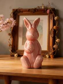 1 chiếc đồ trang trí bằng sứ hình thỏ dễ thương tinh tế, đồ trang trí lễ Phục Sinh và các ngày lễ khác được cá nhân hóa sáng tạo, thích hợp để trang trí bàn làm việc, giá sách, tủ đầu giường, phòng khách, nhà cửa, món quà lễ hội tuyệt vời và vật dụng cần thiết cho gia đình. - 1PC - Xem 6
