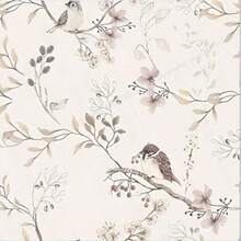 Peel & Stick Bird Pattern Wallpaper - Waterproof, Washable Contact Paper For Living Room, Kitchen, Bedroom - 17.7" X 118.11" Roll - 1PC - View 1