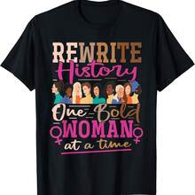 National Wo's History Month Wos  Femini T-Shirt - màu đen - Xem 1