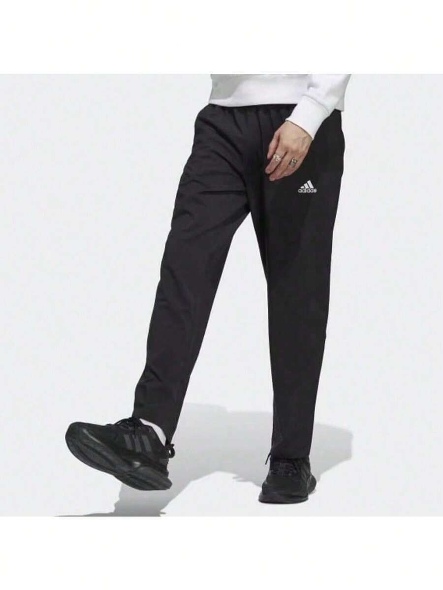 Adidas 男子M STANFRD O PT經典速乾運動休閒長褲 - 黑色 - 查看 1