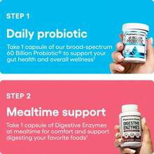 Physician's Choice Hack Your Tummy Bundle: Bloating, Digestion & Immune Support For Men & Women With Digestive Enzymes & 60 Billion Probiotic - 一套 - 查看 4