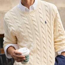 Polo Ralph Lauren Classic Fit Crewneck Sweatshirt | Soft Cotton Long-Sleeve Pullover, Unisex Casual Style Every Day Item Wardrobe Essential - 白色 - 查看 2