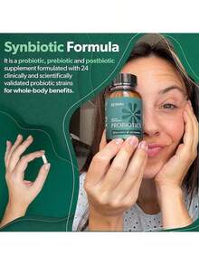 BI0MA Probiotics - Digestive Health Probiotic - Gut Support For Men & Women With Xylooligosaccharides, Tributyrin & Bifidobacterium - Vegan & Gluten Free - 60 Delayed-Release Capsules (30-Day Supply) - 益生菌 - 查看 3