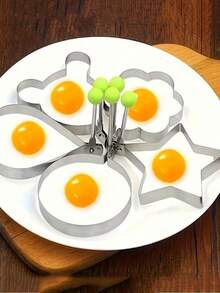 Thickened Stainless Steel Egg Frying Mold Heart-Shaped Egg Mold Creative Egg Ring Fried Egg Poached Egg Mold - Multicolor - View 5