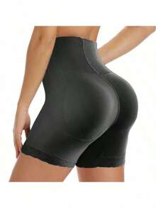 Faja Columbianas High Waist Long Lace Panel Shaping Briefs For Waist Trainer Abdominal Control Body Shaper - 彩色 - 查看 4