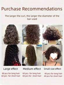 10/20pcs Curling Iron, Spiral Hair Curler, DIY Hairstyling Tool, No-Heat Spiral Hair Curler, Spiral Curling Styling Curler Accessories, DIY Hairstyling Tool - Multicolor - View 9